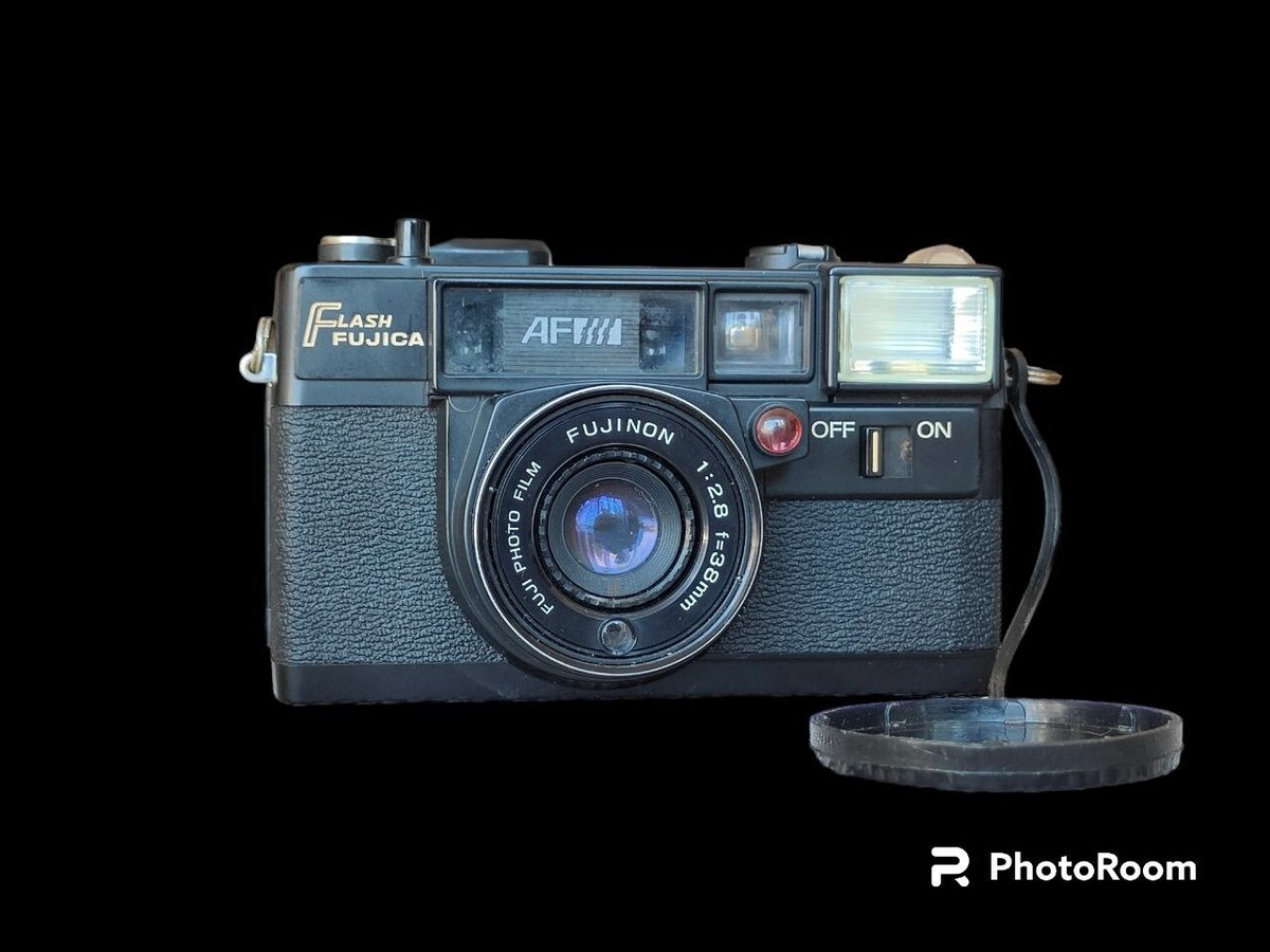 Vintage 1970s Fujifilm Fujica AF Date 35mm Film Camera with Flash