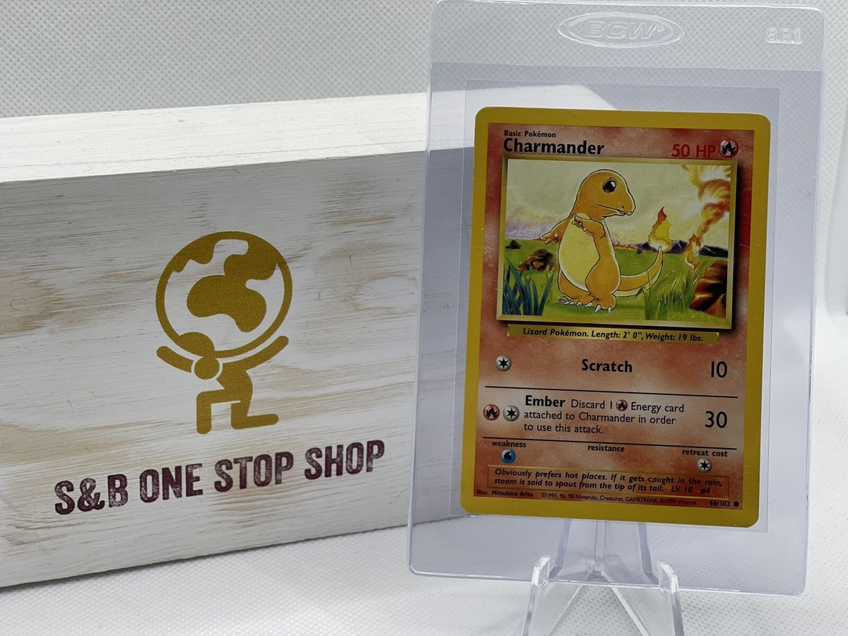 Charmander 46/102 - Base Set Unlimited - Pokemon TCG 1999 Wizards