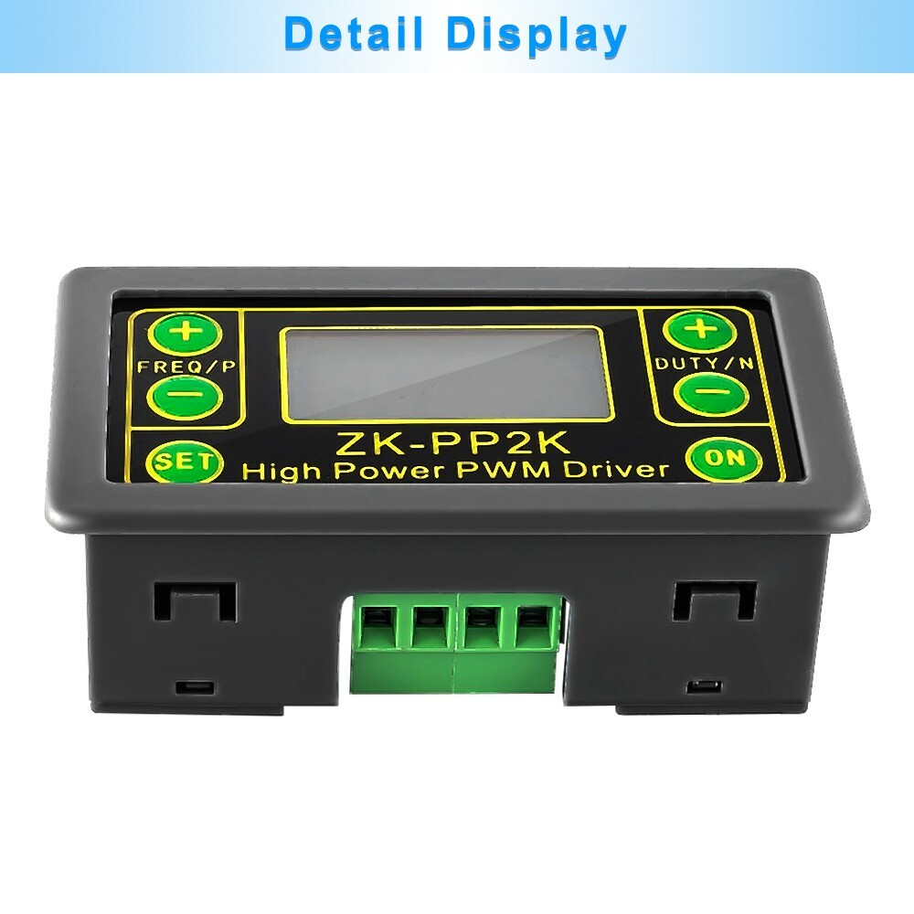 YINETTECH Regolatore Di Velocità Del Motore PWM ZK-PP2K Generatore Di Frequenza Di Impulsi PWM DC 3.3~30V 12V 24V Modulo Ciclo Di Frequenza Di Impulsi LCD Per Generatore Di Segnale - Foto 12