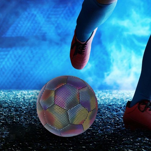 Ballon De Football Holographique CROSSWAY Taille 5 - Réfléchissant, Pour Intérieur/extérieur, Avec Sac