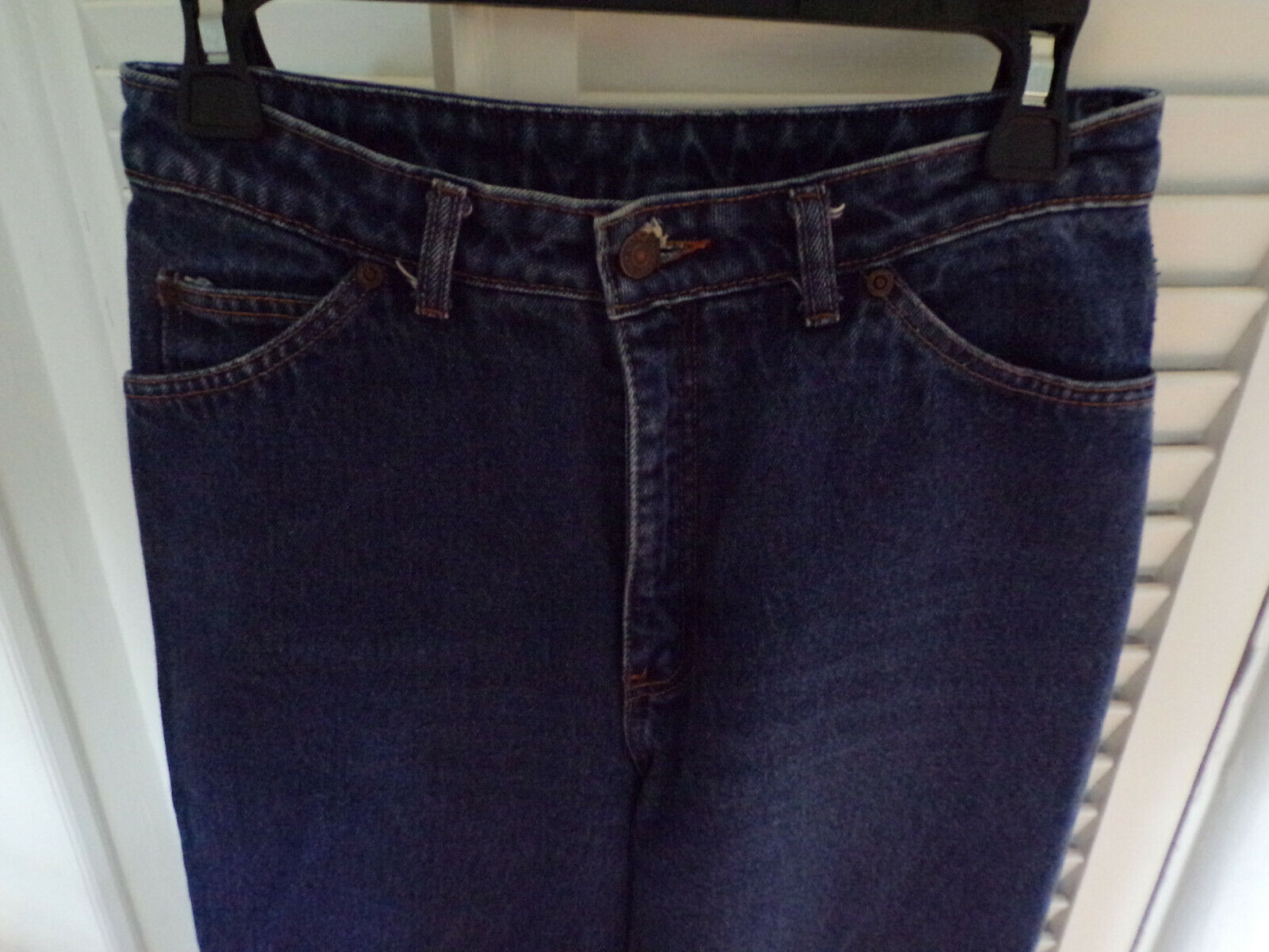 Vintage GAP crisp blue jeans, 1990s, straight leg - image 6