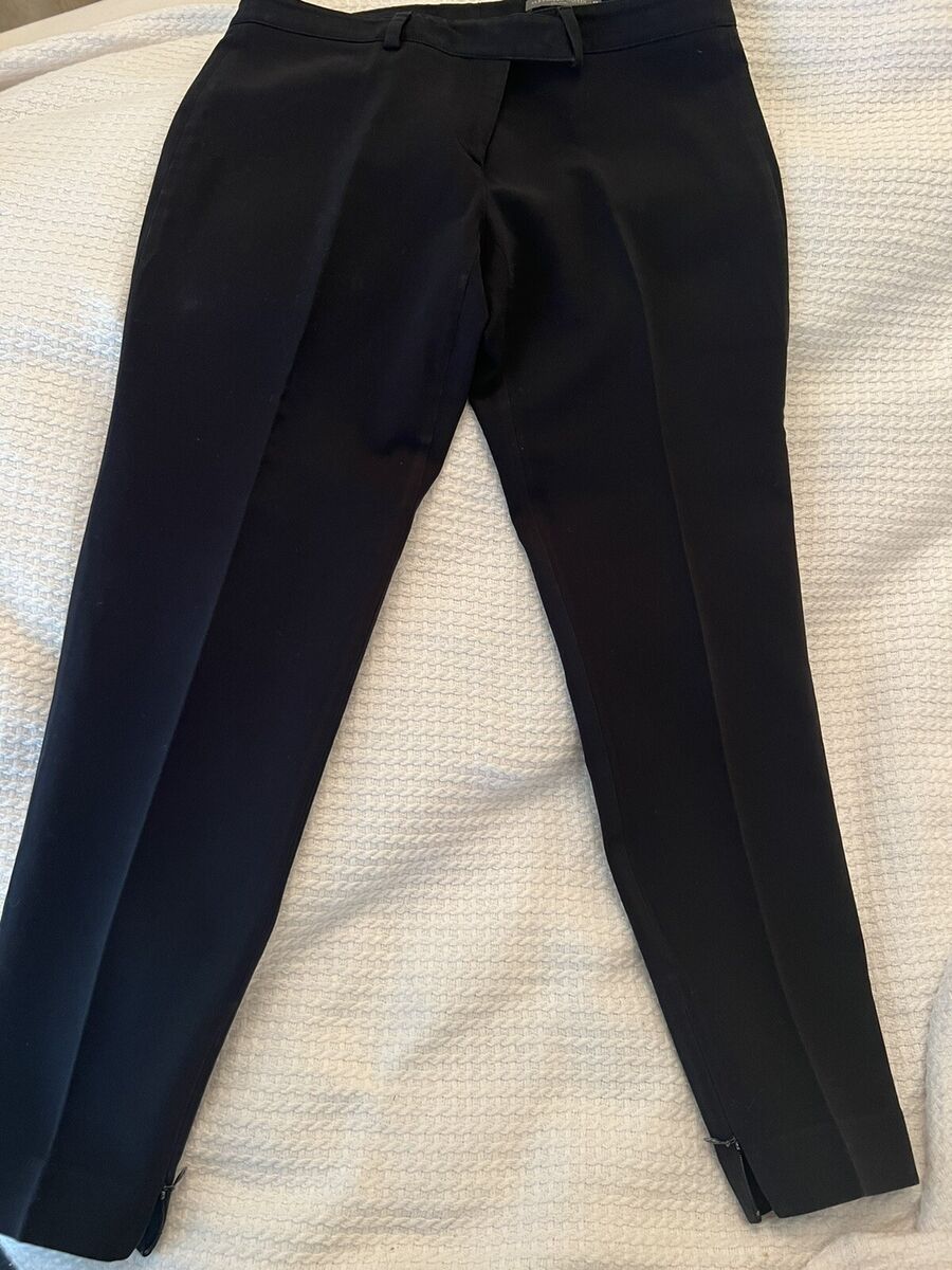 Alexander McQueen woman's pants Black Side Zipper legs Size Alexander McQueen woman's pants Black Side Zipper legs Size
