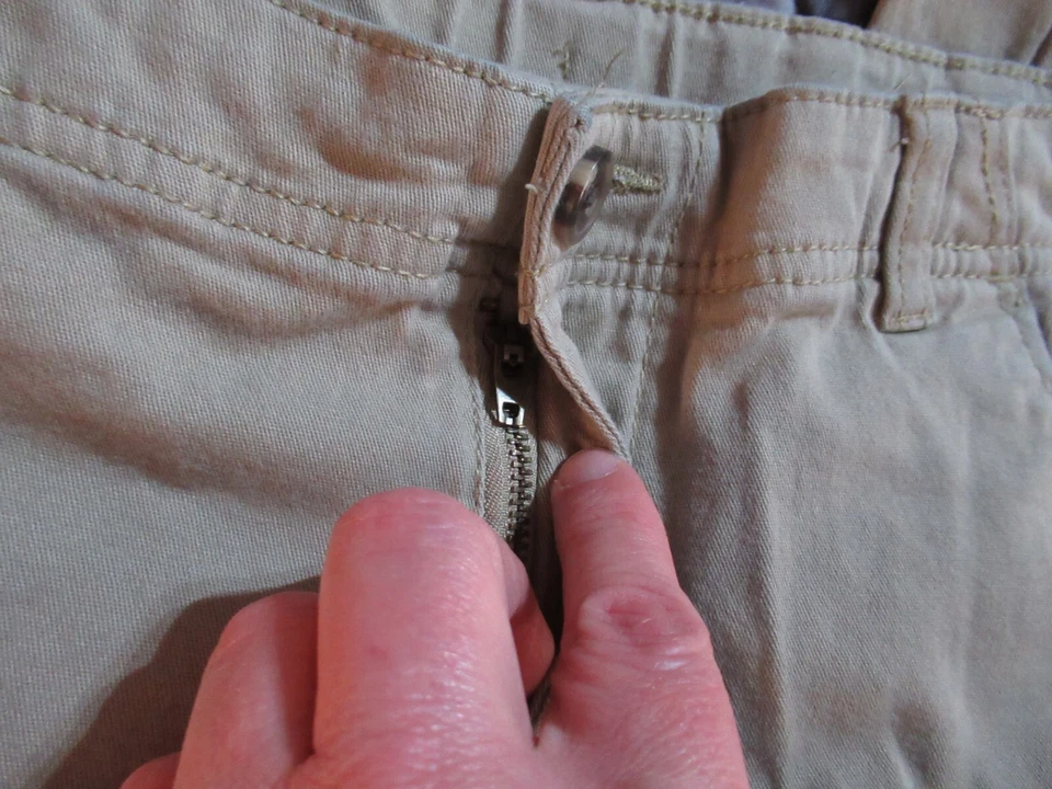 Izod: Boys Size 14 Husky Brown Khaki Pants, With Adjustable Waist - Image 2 of 4