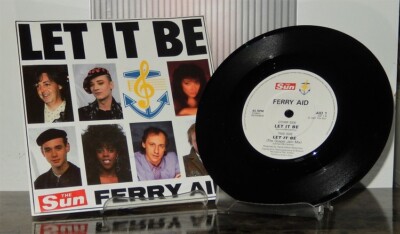 PAUL MCCARTNEY ferry aid LET IT BE '87 UK 7  VINYL SINGLE the beatles gary moore