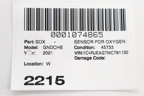 2016 - 2022 JEEP GRAND CHEROKEE WK EMISSION SYSTEM LAMBDA O2 OXYGEN SENSOR OEM - Bild 11 von 11
