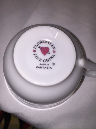 Fantasia Flat Cup Florenteen Fine China Retired Vintage K6 - Picture 8 of 8