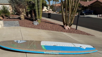 Versa Boardworks Paddle Board 10' 6''Long x 5 3/16''High & 32'' Wide Wood/Blue/Gr 