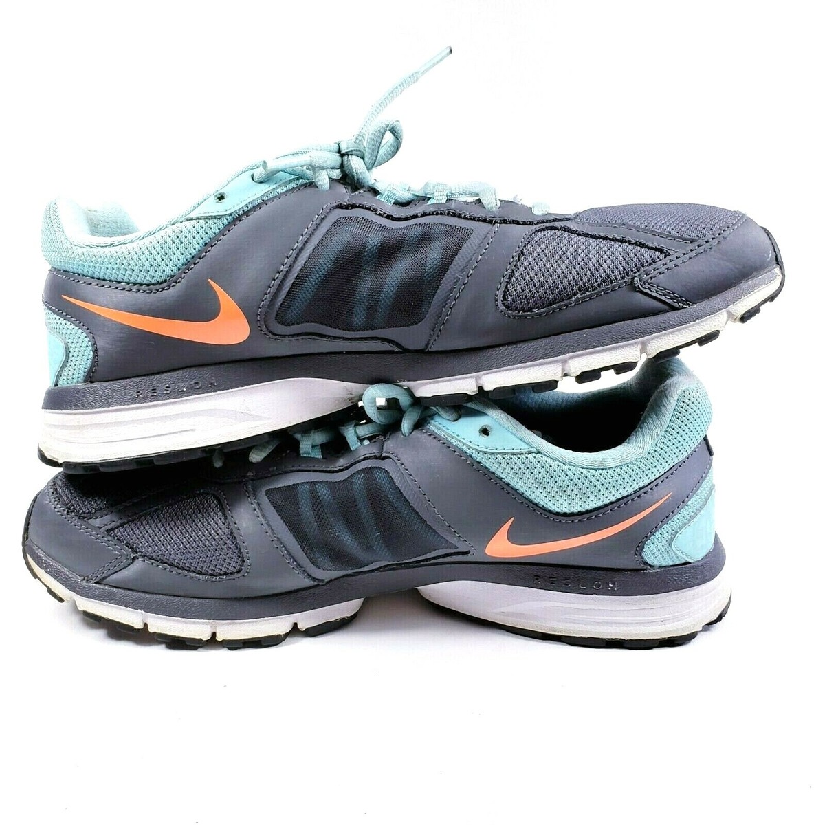 Nike Air Relentless 3 Womens Sz 9.5 Gray Aqua Blue Orange 