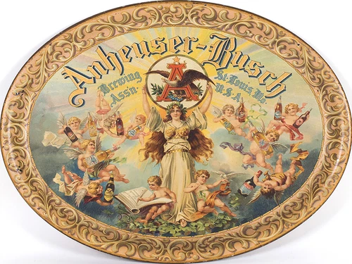 Anheuser-Busch Budwesier Beer advertisement reproduction metal sign