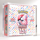 Teca Case Plexiglass Trasparente Magnetico Box 30 Bustine Pokemon Japanese 151