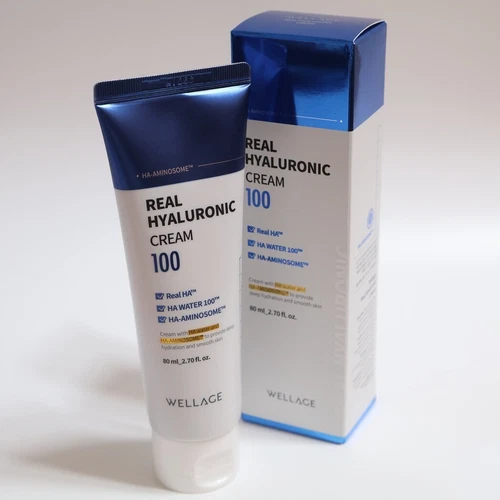WELLAGE Real Hyaluronic 100 Cream 2.7OZ Moisturizer Smoothing Skin K beauty - Picture 5 of 21