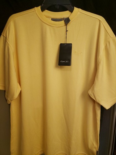 Vintage Reebok T-Shirt Size L Yellow 