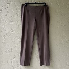 Chico's Women's 3 Gray Shitake XL The Ultimate Fit Straight Leg Zip Pants NWT