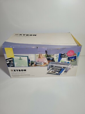 XYRON EZLAMINATOR LAMINATING MACHINE with box and manual gray