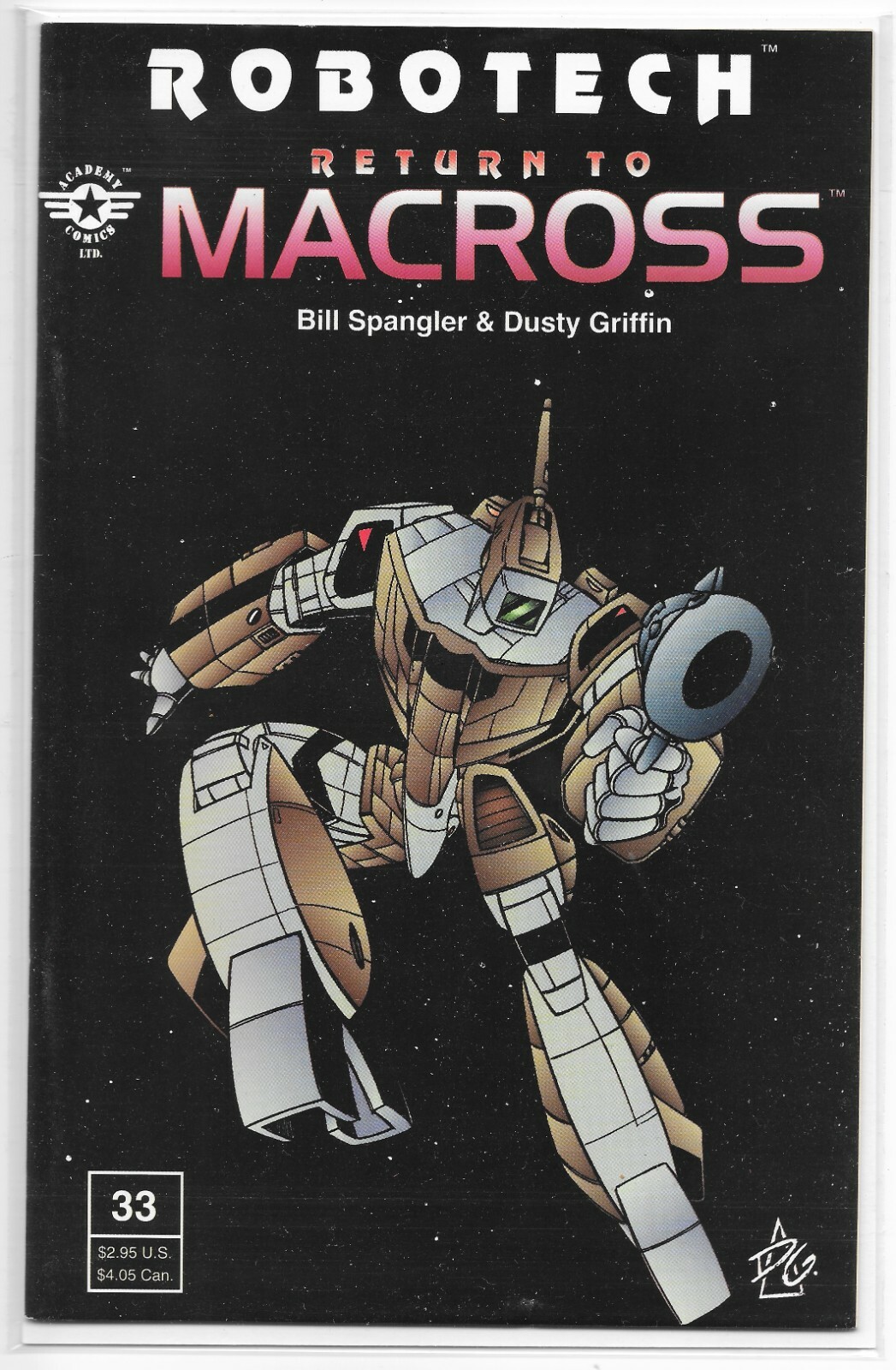 Robotech Return to Macross Issue #33 VERY RARE Academy Comics 1996 VF+ 