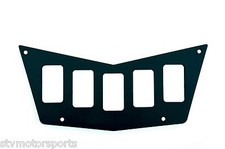 Aluminum Black Dash Panel 5 Switch Polaris Ranger RZR 800S 900xp STV USA MADE
