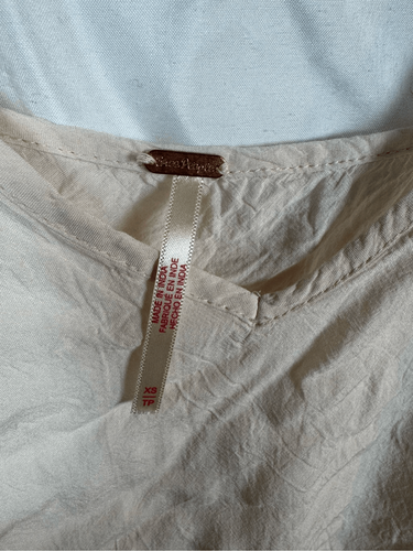 Free People Deep V Bandeau Camo in Vanilla Size X-Small - Picture 3 of 6