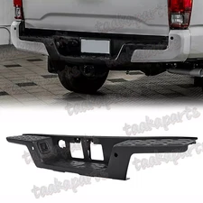 Center Black With Park Assist System Bumper Step Pad For Toyota Tacoma 2016-2023