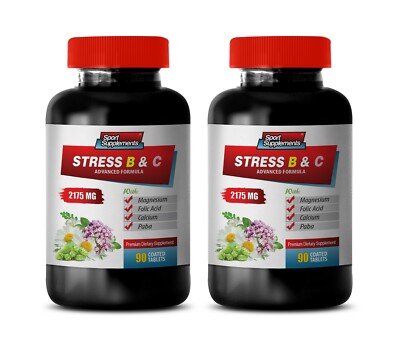 improve mood immunity and brain function STRESS B & C b stress formula 2 BOTTLE