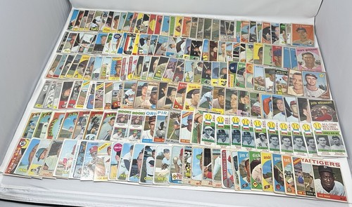 Vintage MLB Baseball Lot Of 175 Trading Cards 1950s-1980