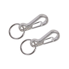 Silver Small Quick Release Snap Hook Key Rings