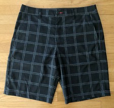 ONEILL HYBRID 4 WAY STRETCH AMPHIBIAN Men s Gray Plaid Polyester Board Shorts 34