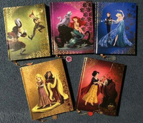 D23~FAIRYTALE~DESIGNER~JOURNAL~Peter Pan~Ariel~Elsa~Rapunzel~Snow~Hero/Villain - Afbeelding 1 van 52