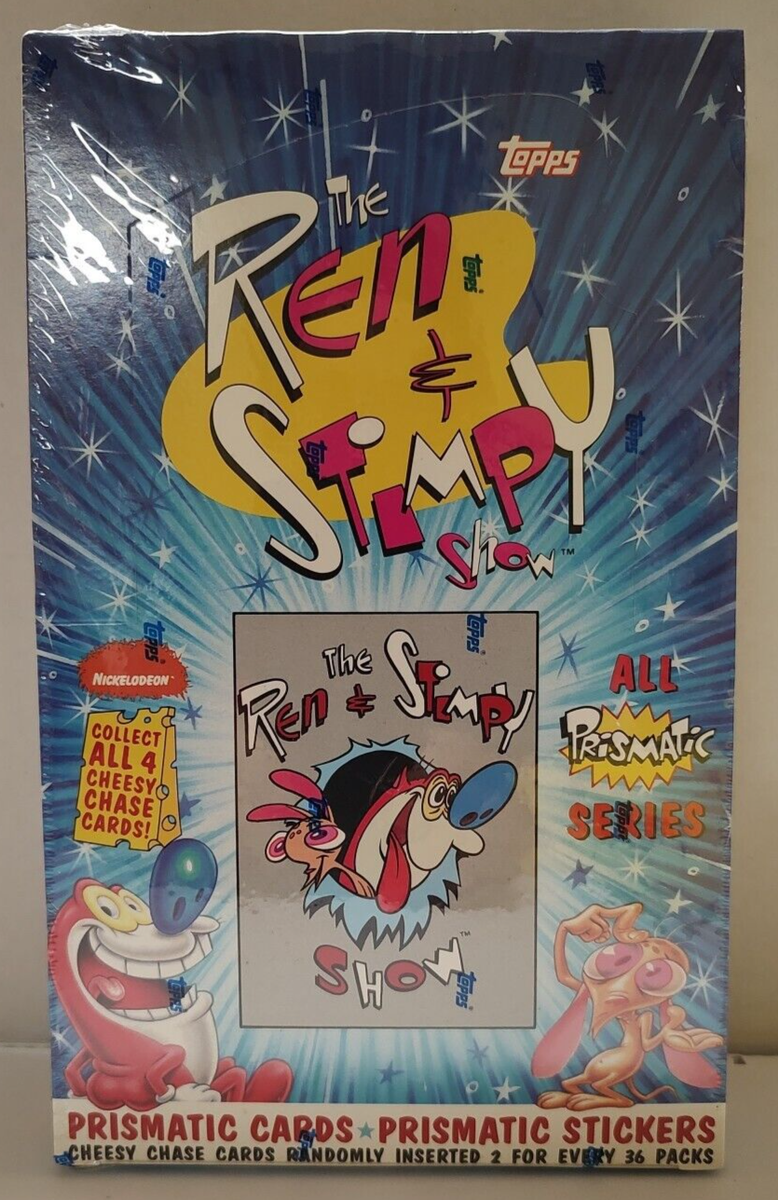 TOPPS 1993 THE REN & STIMPY SHOW PRISMATIC TRADING CARDS BOX