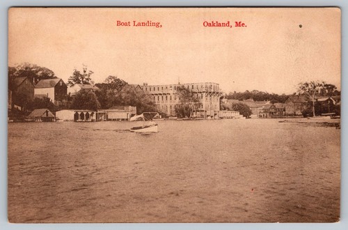 Boat Landing Oakland Maine Postcard - D12 - 第 1/2 張圖片