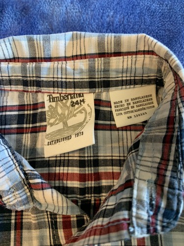 Boys Tlmberland Size 24 Months Plaid Shirt Free Shipping USA - Picture 2 of 6
