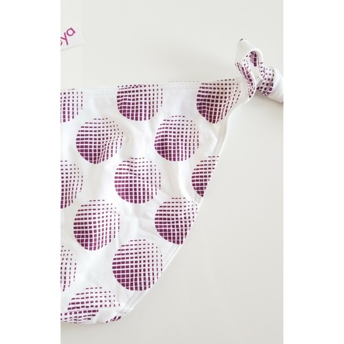 Freya Swimwear Disco Rio Bikini Bottom Swim Suit Scarf Tie String Polka Dot L - Picture 8 of 9