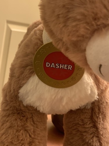 Juguete de peluche Build a Bear Dasher reno BAB ojos verdes 2019 - Imagen 2 de 6