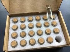 24 Pack Glass Bottles with Cork Stopper Mini Glass Bottle with Cork Small DIY