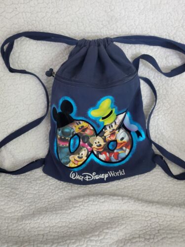 Walt Disney World 2006 Drawstring Bag Backpack Mickey Mouse, 16x13 Size - Picture 6 of 12
