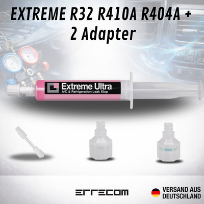 Universal Kältemittel-Leckstop 6ml Errecom EXTREME R32 R410A R404A + Adapter