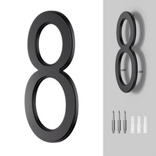 House Number for Outside  10 Inch House NumbersMetal Black Large Modern House ...