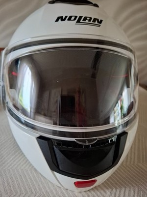 Neuwertiger Motorradhelm Klapphelm von Nolan N 90 Gr. L weiß