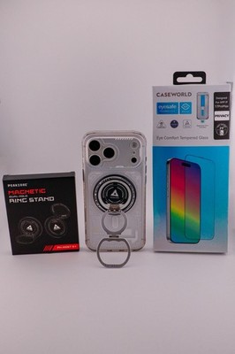 Peakzooc Cyberpunk Magnetic Case for iPhone 17 Pro Max-World Cup combo