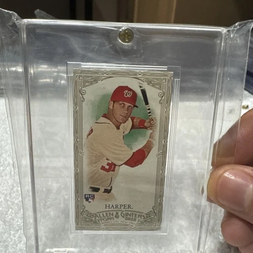 2012 Bryce Harper Topps Allen & Ginter Mini Gold Filigree Border Rookie RC SP