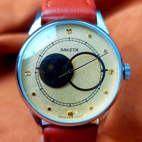 Raketa Copernic Vintage Men`s Watch Copernicus Kopernik Soviet Wristwatch USSR