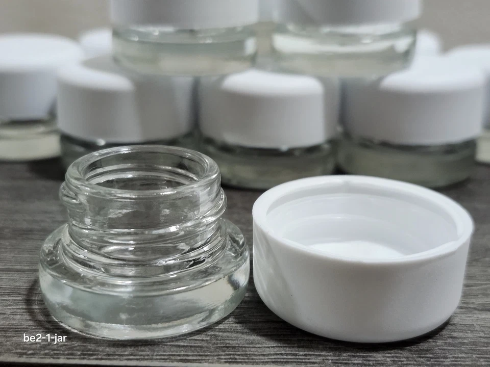 BULK - Clear Glass 5ml Concentrate Jars with Child Resistant Caps /Lots of Dozen - Image 3 of 4