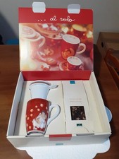 Set Caffè THUN Al Volo Tazza Lattiera Natale Scatola Originale Regalo