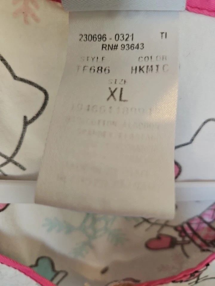 Hello Kitty скраб Топ женщин XL зимняя страна чудес - Изображение 4 из 4