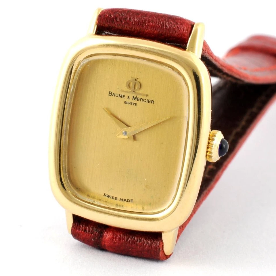TODO ORIGINAL BAUME MERCIER ORO AMARILLO MACIZO 18K DAMAS REF 38263 CUERDA MANUAL Foto 4 de 4