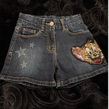 Monnalisa Girls Denim Shorts, Tom  Jerry, size 6