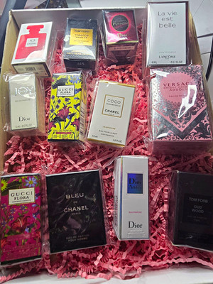 Designer Perfume Miniatures Set: Chanel Dior Tom Ford Gucci Lancôme Versace