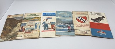 Vintage Eastern United States Map Lot Exxon Sinclair American Bay
