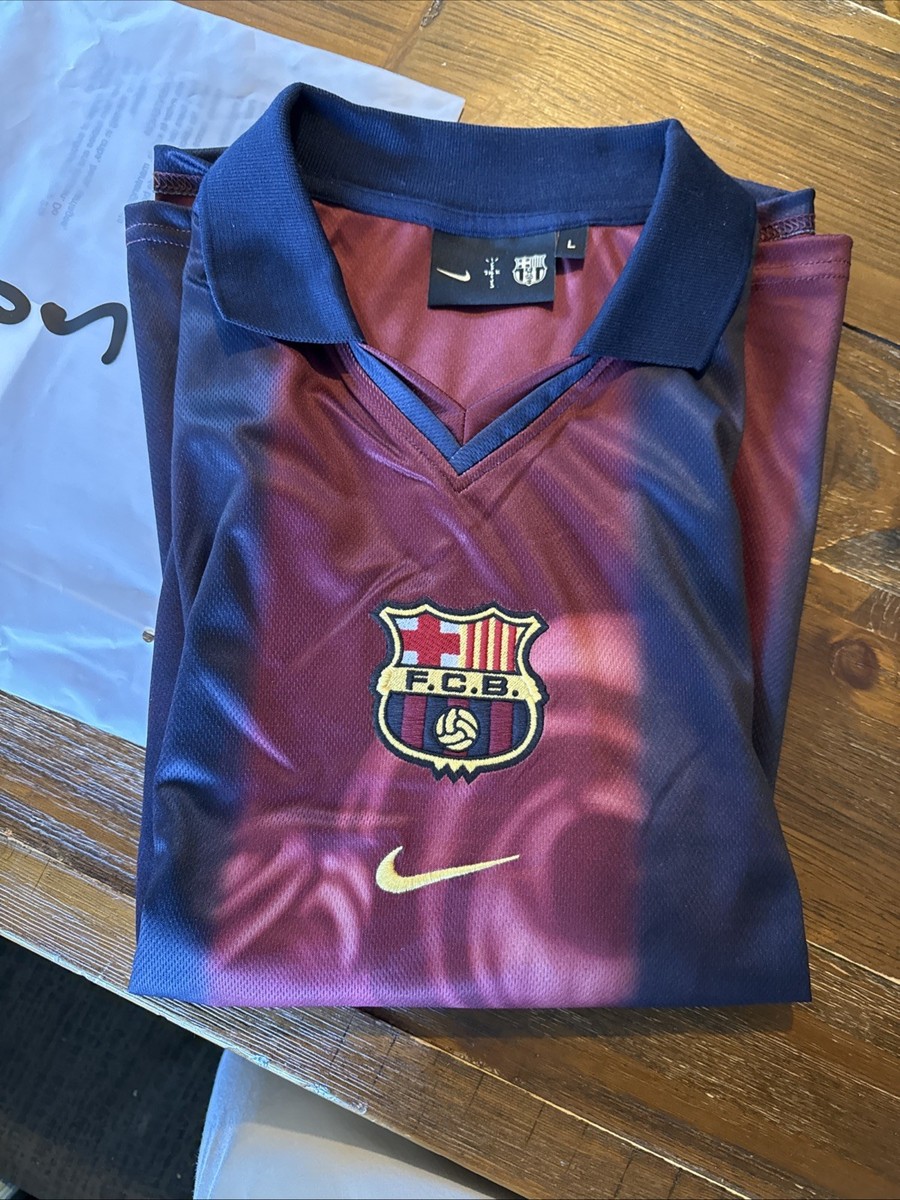 CJ x Nike x FC Barcelona Retro Home Jersey 2000/01 Skeleton Design