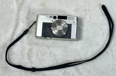 #ad Canon Sure Shot Classic 120 35mm Point Shoot Camera Tested Working New Batteries $90.00