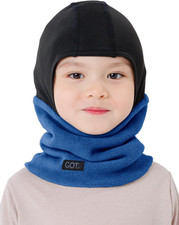 Kids Balaclava Ski - Winter Fleece Neck Warmer with Helmet Liner Hood for Boys